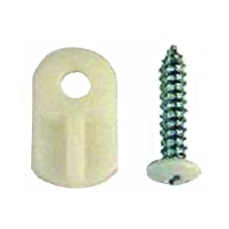 Prime-Line WHT FLUSH PLASTIC SCREEN CLIPS 12/ 182931